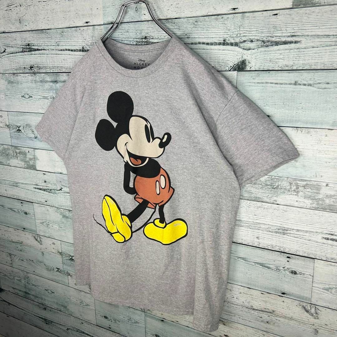 Disney(ディズニー)のディズニー ミッキープリント Tシャツ グレー L メンズのトップス(Tシャツ/カットソー(半袖/袖なし))の商品写真