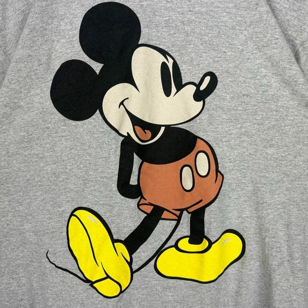 Disney(ディズニー)のディズニー ミッキープリント Tシャツ グレー L メンズのトップス(Tシャツ/カットソー(半袖/袖なし))の商品写真