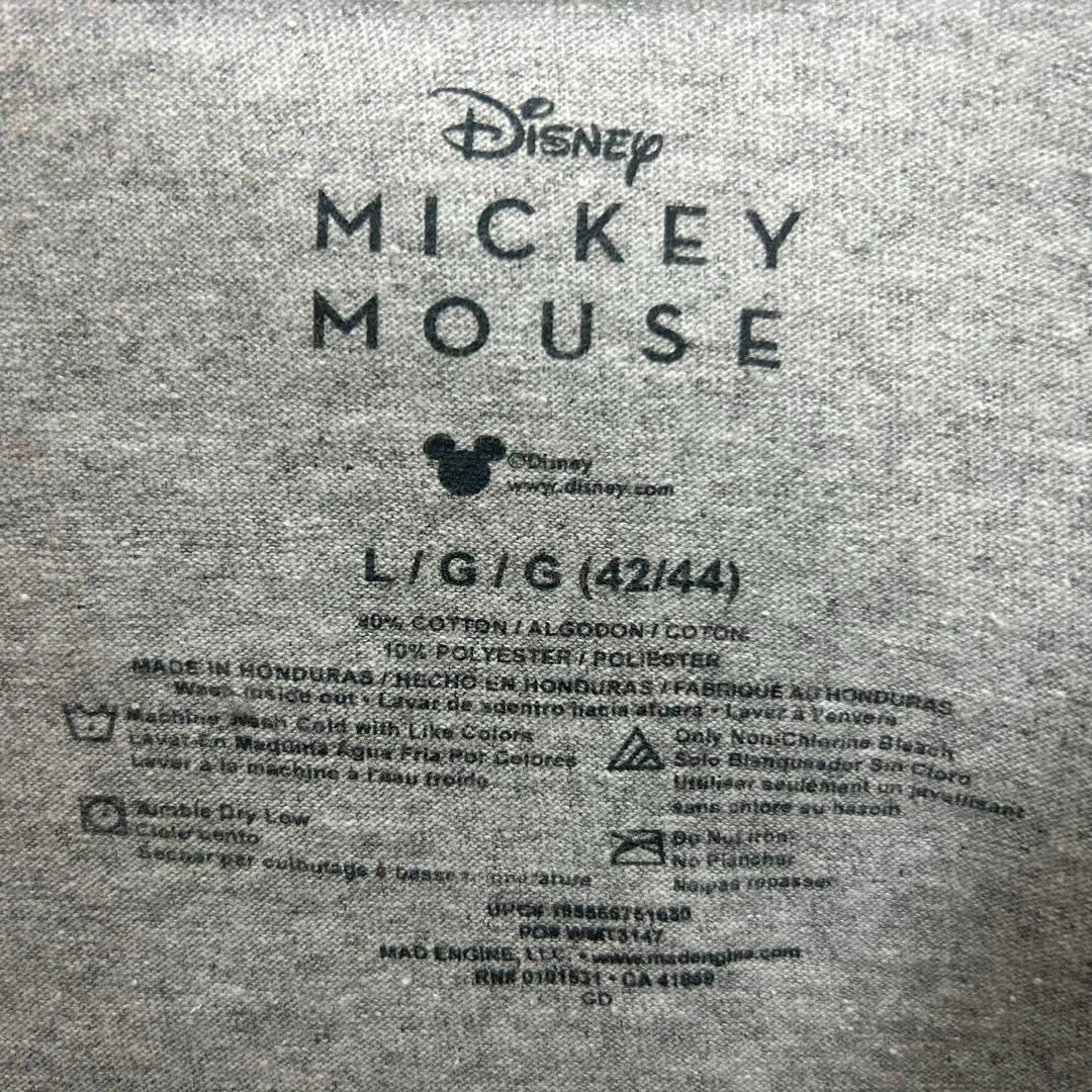 Disney(ディズニー)のディズニー ミッキープリント Tシャツ グレー L メンズのトップス(Tシャツ/カットソー(半袖/袖なし))の商品写真
