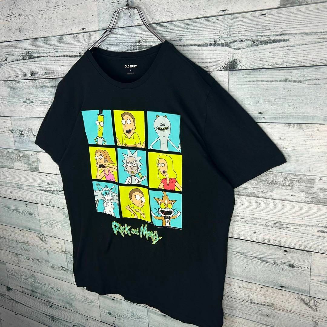 ヴィンテージ アニメプリント リックアンドモーティ アニメTシャツ ブラック L メンズのトップス(Tシャツ/カットソー(半袖/袖なし))の商品写真