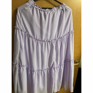紫　ロングスカート(ロングスカート)