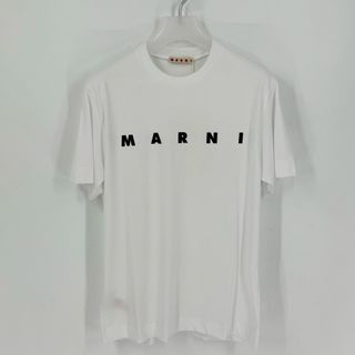 マルニ(Marni)の新品　マルニ　ロゴTシャツ　レディース　ティーシャツ　ホワイト　白　ブランド人気(Tシャツ(半袖/袖なし))