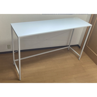 サンワダイレクト限定品スタンディングテーブル幅160奥48高100cm ホワイト(オフィス/パソコンデスク)