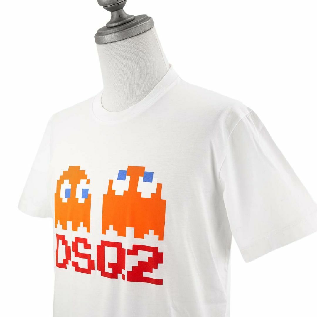 DSQUARED2(ディースクエアード)のDSQUARED2 ディースクエアード 半袖Tシャツ S71GD1350 S23009 メンズ パックマン コラボ 100 WHITE ホワイト Sサイズ メンズのトップス(Tシャツ/カットソー(半袖/袖なし))の商品写真