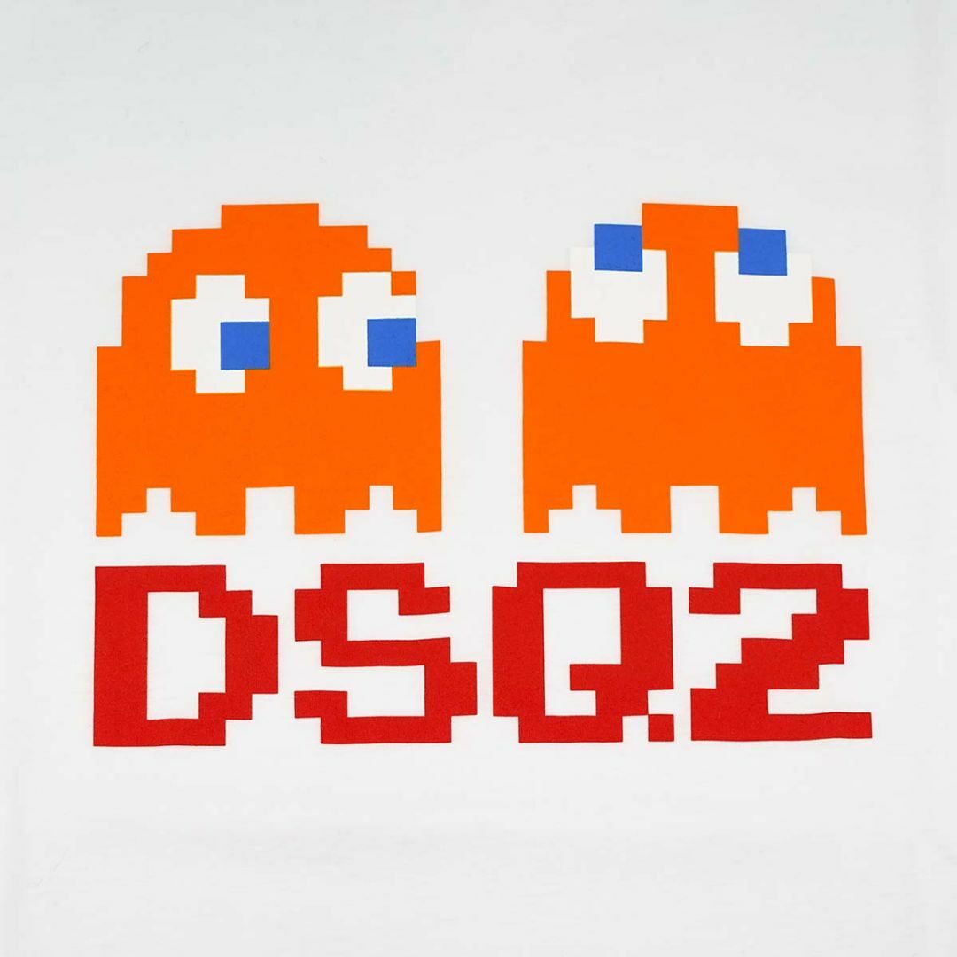 DSQUARED2(ディースクエアード)のDSQUARED2 ディースクエアード 半袖Tシャツ S71GD1350 S23009 メンズ パックマン コラボ 100 WHITE ホワイト Sサイズ メンズのトップス(Tシャツ/カットソー(半袖/袖なし))の商品写真