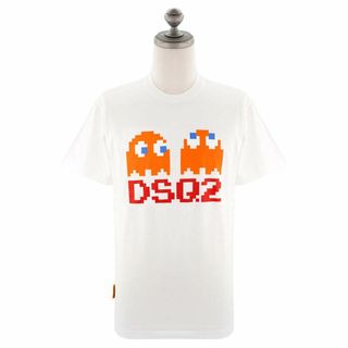 ディースクエアード(DSQUARED2)のDSQUARED2 ディースクエアード 半袖Tシャツ S71GD1350 S23009 メンズ パックマン コラボ 100 WHITE ホワイト Sサイズ(Tシャツ/カットソー(半袖/袖なし))