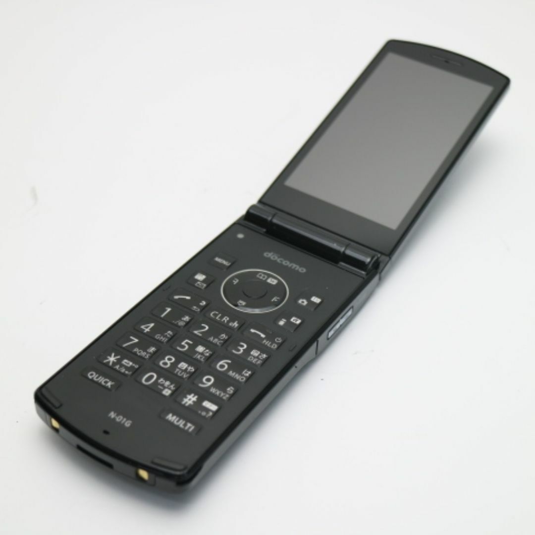 NEC(エヌイーシー)の良品中古 N-01G ブラック 白ロム M888 スマホ/家電/カメラのスマートフォン/携帯電話(携帯電話本体)の商品写真