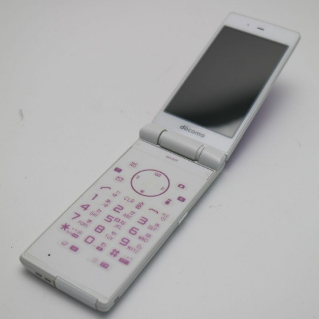 SHARP(シャープ)の超美品 SH-07F パープル 白ロム M888 スマホ/家電/カメラのスマートフォン/携帯電話(携帯電話本体)の商品写真
