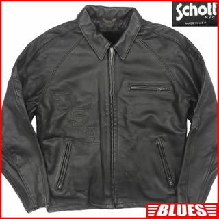 ショット(schott)のSchott 40 ショット L ライダースジャケット シングル HH9527(レザージャケット)