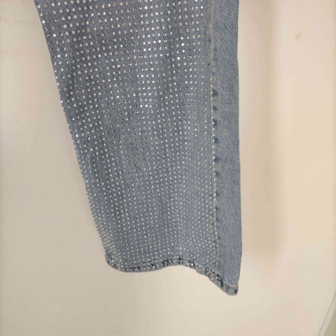 ZARA(ザラ)のZARA(ザラ) RHINESTONE TRF WIDE LEG JEANS レディースのパンツ(デニム/ジーンズ)の商品写真