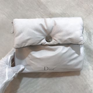 クリスチャンディオール(Christian Dior)のDior ホワイト グレー ポーチ(ポーチ)