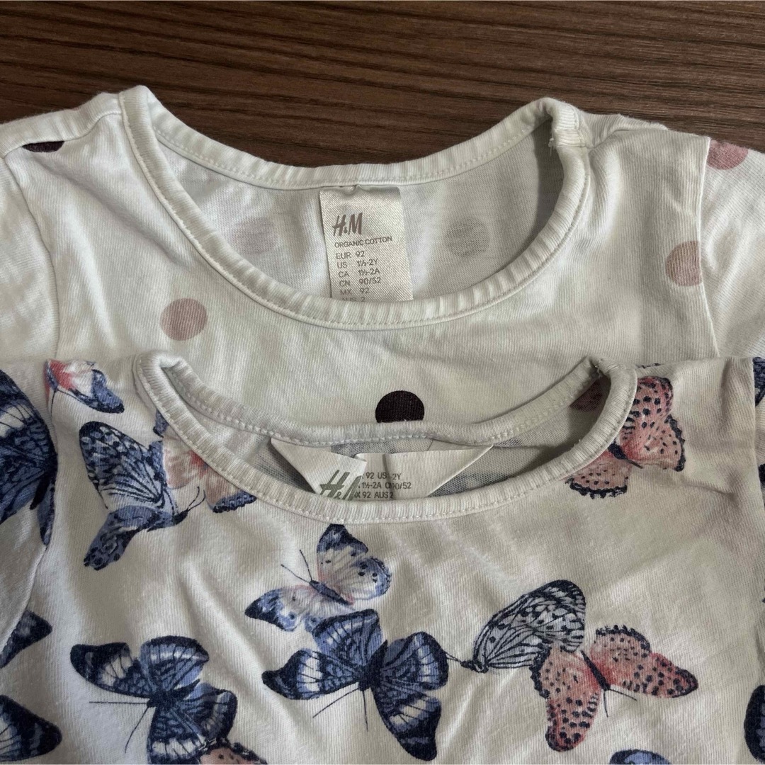 H&M(エイチアンドエム)の子ども服　長袖ワンピース　H&M  2枚セット キッズ/ベビー/マタニティのキッズ服女の子用(90cm~)(ワンピース)の商品写真