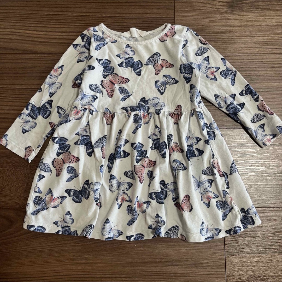 H&M(エイチアンドエム)の子ども服　長袖ワンピース　H&M  2枚セット キッズ/ベビー/マタニティのキッズ服女の子用(90cm~)(ワンピース)の商品写真