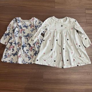 H&M - 子ども服　長袖ワンピース　H&M  2枚セット