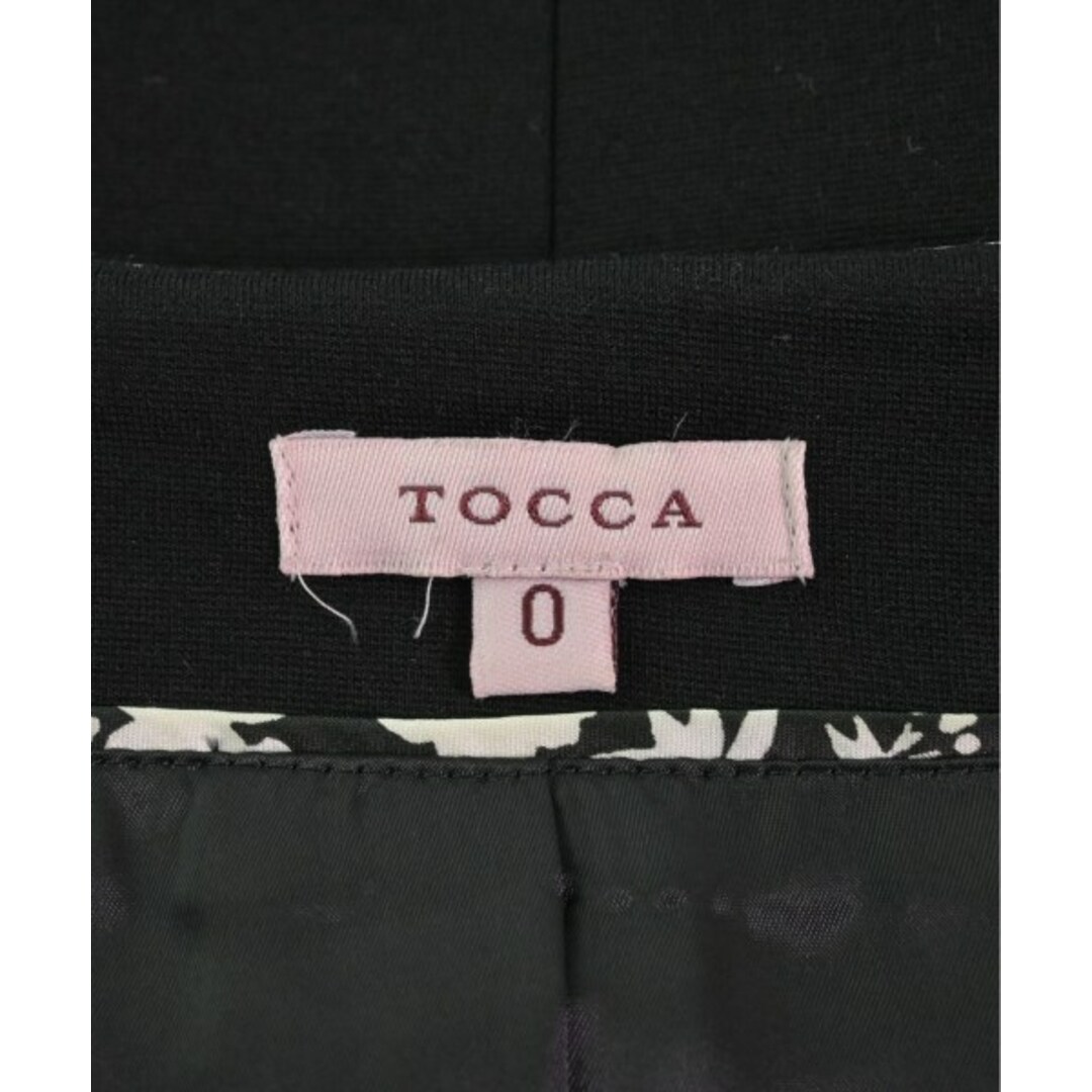 TOCCA(トッカ)のTOCCA トッカ ノーカラージャケット 0(XS位) 黒 【古着】【中古】 レディースのジャケット/アウター(ノーカラージャケット)の商品写真