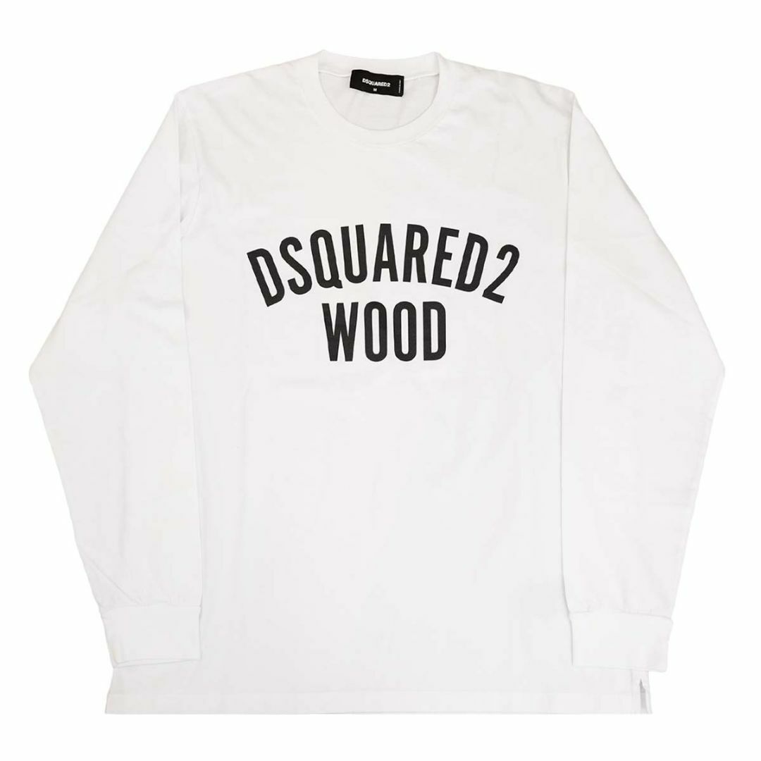 DSQUARED2(ディースクエアード)のDSQUARED2 ディースクエアード ロングTシャツ S71GD1317 S20694 SKATER FIT メンズ 長袖 100 WHITE ホワイト Lサイズ メンズのトップス(Tシャツ/カットソー(七分/長袖))の商品写真