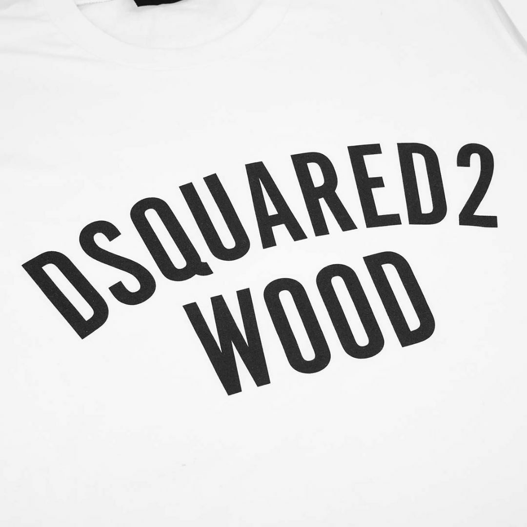 DSQUARED2(ディースクエアード)のDSQUARED2 ディースクエアード ロングTシャツ S71GD1317 S20694 SKATER FIT メンズ 長袖 100 WHITE ホワイト XLサイズ メンズのトップス(Tシャツ/カットソー(七分/長袖))の商品写真