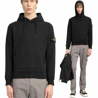 STONE ISLAND - 送料無料 23 STONE ISLAND ストーンアイランド 801564151 A0029 ブラック パーカー フーディー size M