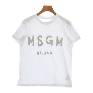 エムエスジイエム(MSGM)のMSGM エムエスジーエム Tシャツ・カットソー S 白 【古着】【中古】(カットソー(半袖/袖なし))