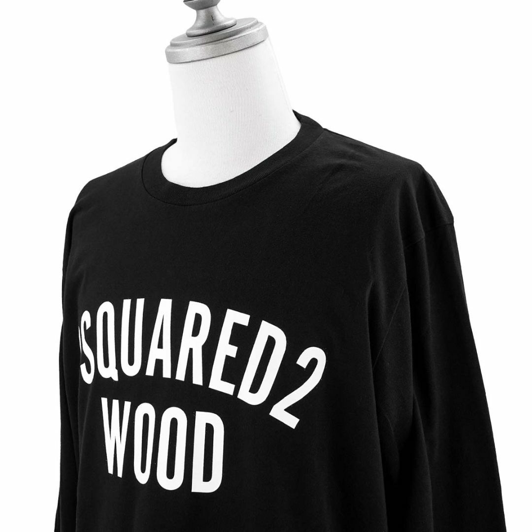 DSQUARED2(ディースクエアード)のDSQUARED2 ディースクエアード ロングTシャツ S71GD1317 S20694 SKATER FIT メンズ 長袖 900 BLACK ブラック Mサイズ メンズのトップス(Tシャツ/カットソー(七分/長袖))の商品写真
