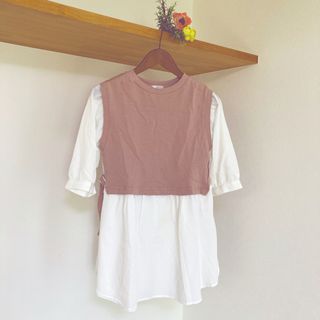 コルザ(COLZA)のCOLZA コルザ ★ ベスト付きロングシャツ七分袖(シャツ/ブラウス(長袖/七分))