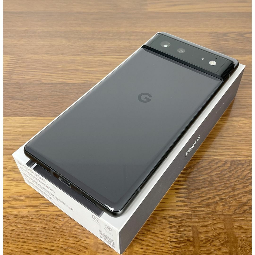 Google Pixel(グーグルピクセル)のGoogle Pixel6 128GB stormy black スマホ/家電/カメラのスマートフォン/携帯電話(スマートフォン本体)の商品写真