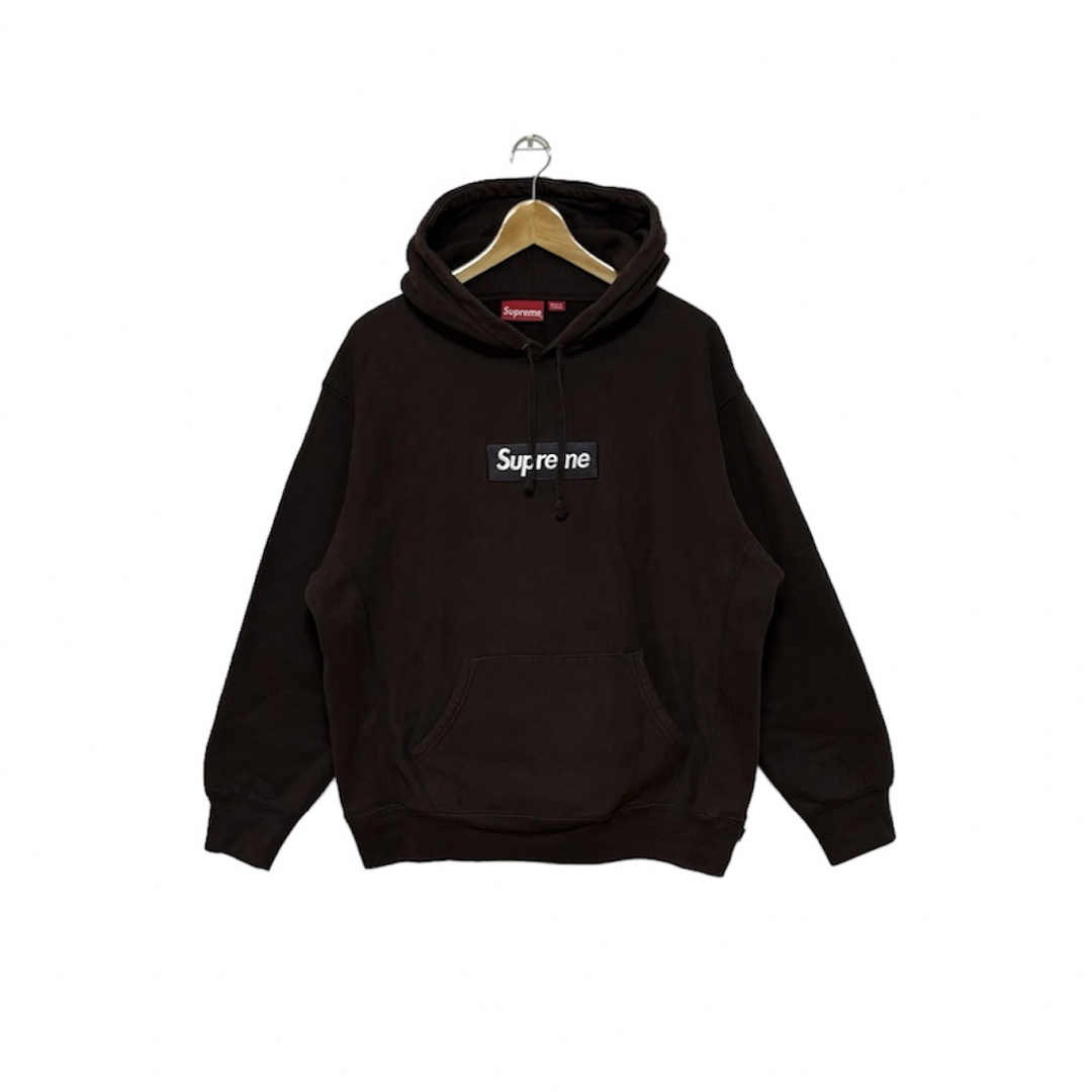 Supreme(シュプリーム)の【美品】即完売 シュプリーム ボックスロゴ パーカー 21FW ダークブラウン メンズのトップス(パーカー)の商品写真