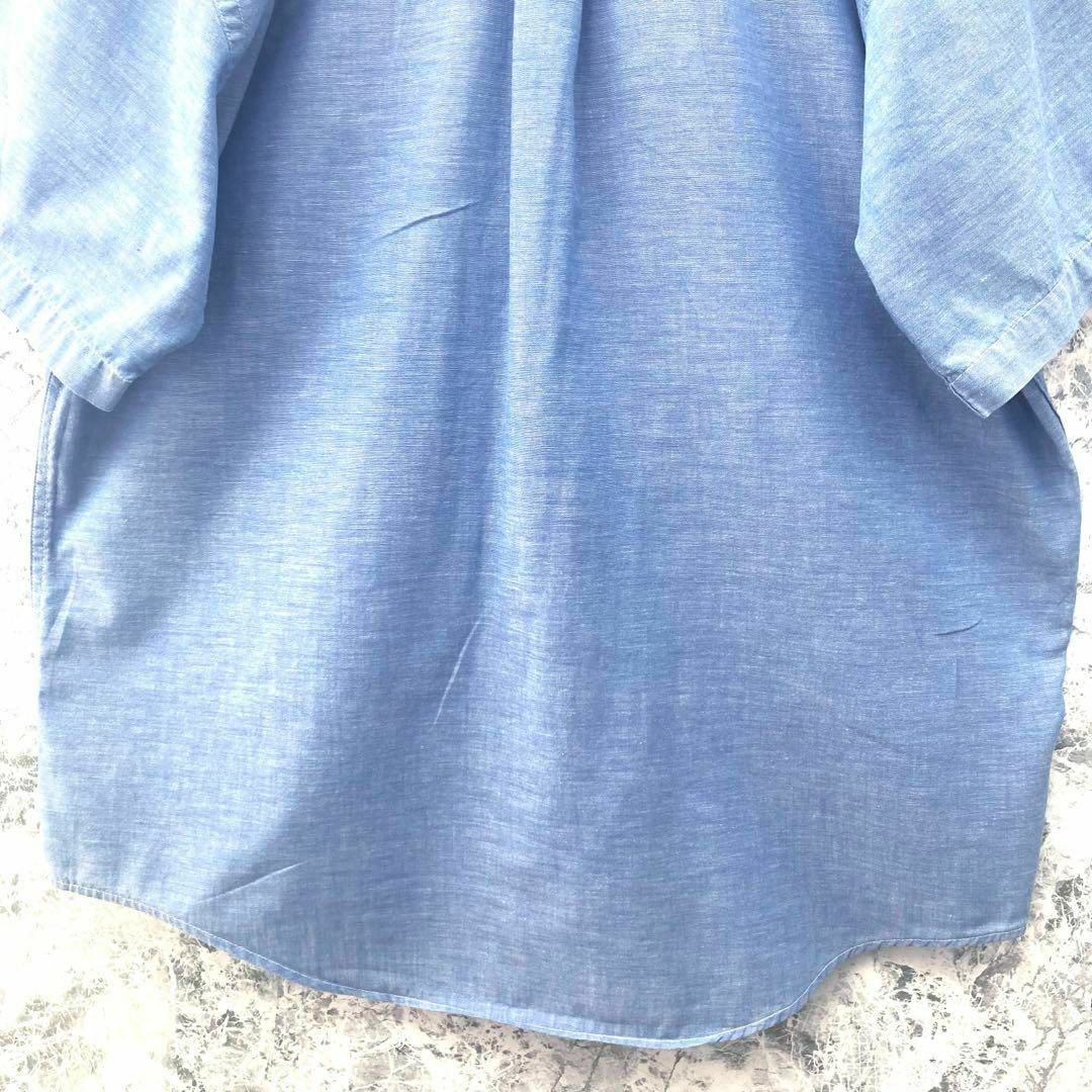L.L.Bean(エルエルビーン)のIT5 激レアUSA製古着エルエルビーン80~90s旧タグビンテージ薄手シャツL メンズのトップス(Tシャツ/カットソー(半袖/袖なし))の商品写真