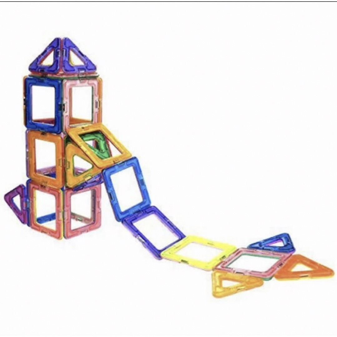 マグネットブロック50ピース 磁気ブロック　知育玩具　3Dパズルプレゼントお祝い キッズ/ベビー/マタニティのおもちゃ(知育玩具)の商品写真