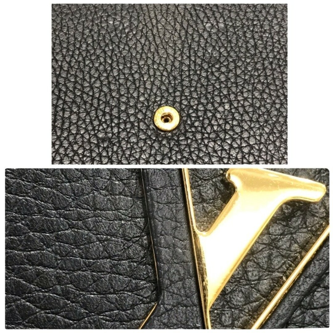 LOUIS VUITTON(ルイヴィトン)のLOUIS VUITTON ルイヴィトン 長財布 M61248 ポルトフォイユ・カプシーヌ ノワール イニシャル入り トリヨン 【良品】 22405K279 レディースのファッション小物(財布)の商品写真