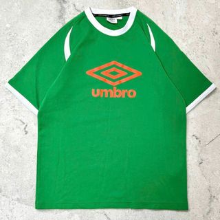 アンブロ(UMBRO)の【アンブロ】センタービッグロゴ 半袖 ゲームシャツ ユニフォーム 緑グリーン(その他)