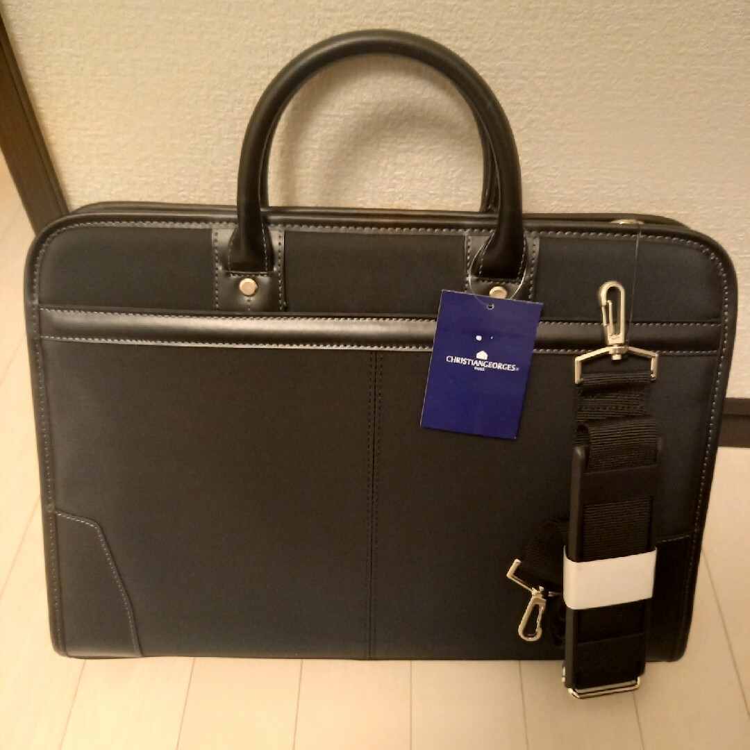 クリスチャンジョルジュ　ビジネスバッグ　自立式  ショルダー付 メンズのバッグ(ビジネスバッグ)の商品写真