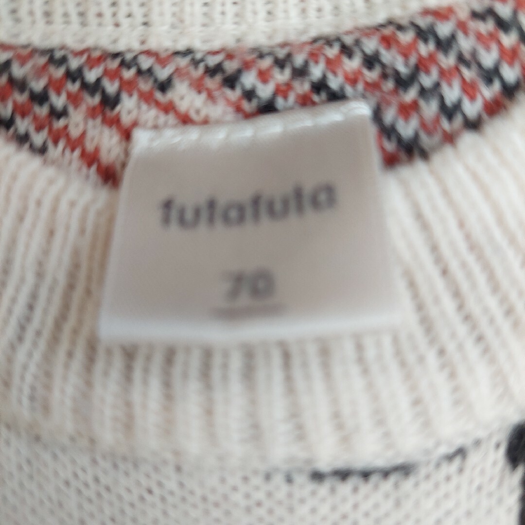 futafuta(フタフタ)のフタフタ　ミッキーミニー　ニットロンパース キッズ/ベビー/マタニティのベビー服(~85cm)(ロンパース)の商品写真