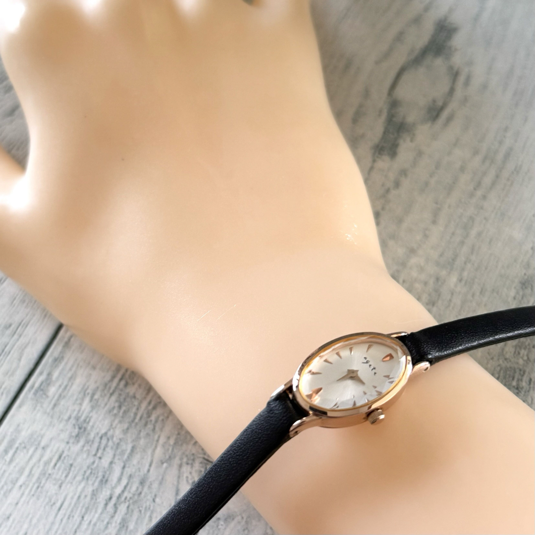 agete(アガット)の【電池交換済み】agete アガット 腕時計 オーバル ゴールド レディース レディースのファッション小物(腕時計)の商品写真