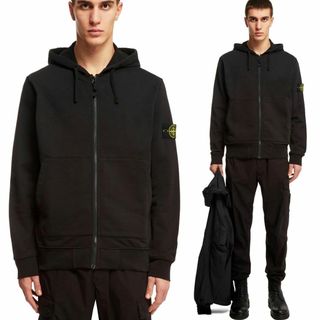 ストーンアイランド(STONE ISLAND)の送料無料 24 STONE ISLAND ストーンアイランド 801564251 A0029 ブラック パーカー フーディー size M(パーカー)