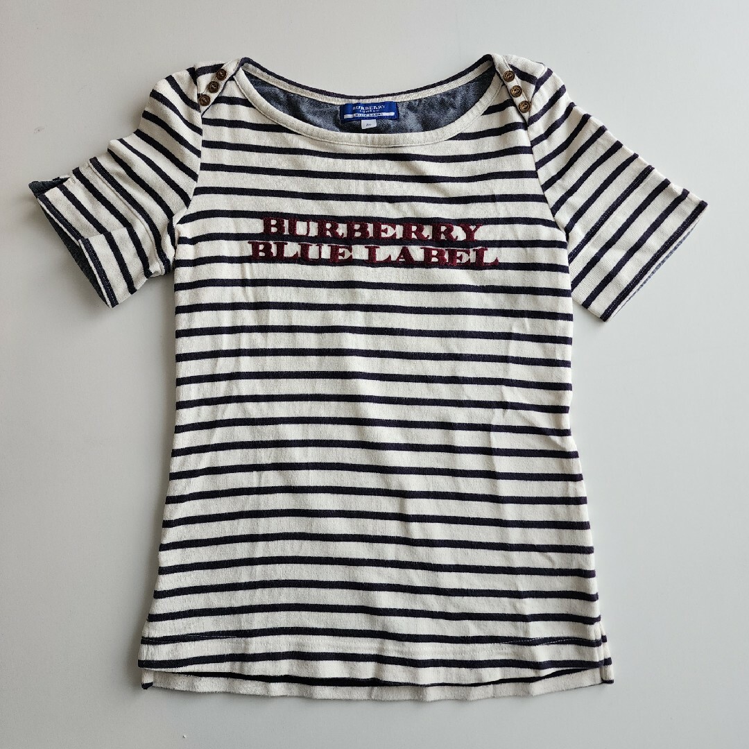 BURBERRY BLUE LABEL(バーバリーブルーレーベル)のBURBERRY BLUE LABEL ボーダーカットソー レディースのトップス(Tシャツ(半袖/袖なし))の商品写真