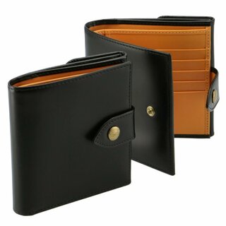 エッティンガー/ETTINGER 財布 メンズ ブライドルレザー 二つ折り財布 BLACK BH178JR-0001-0001