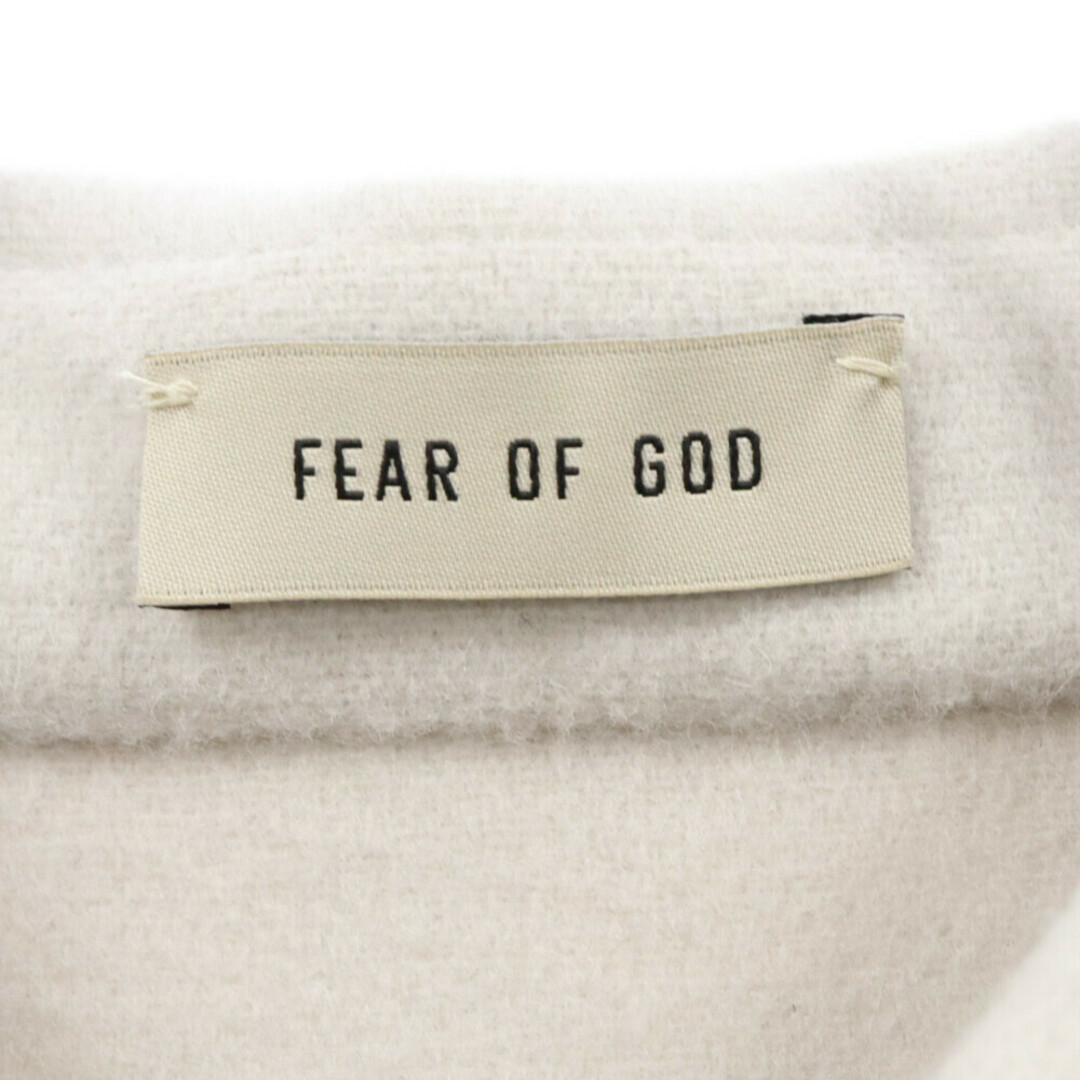 FEAR OF GOD(フィアオブゴッド)のFEAR OF GOD フィアオブゴッド THE ETERNAL COLLECTION Wool Cashmere Shirt エターナルコレクション カシミヤ混 長袖ウールシャツ ベージュ メンズのトップス(シャツ)の商品写真