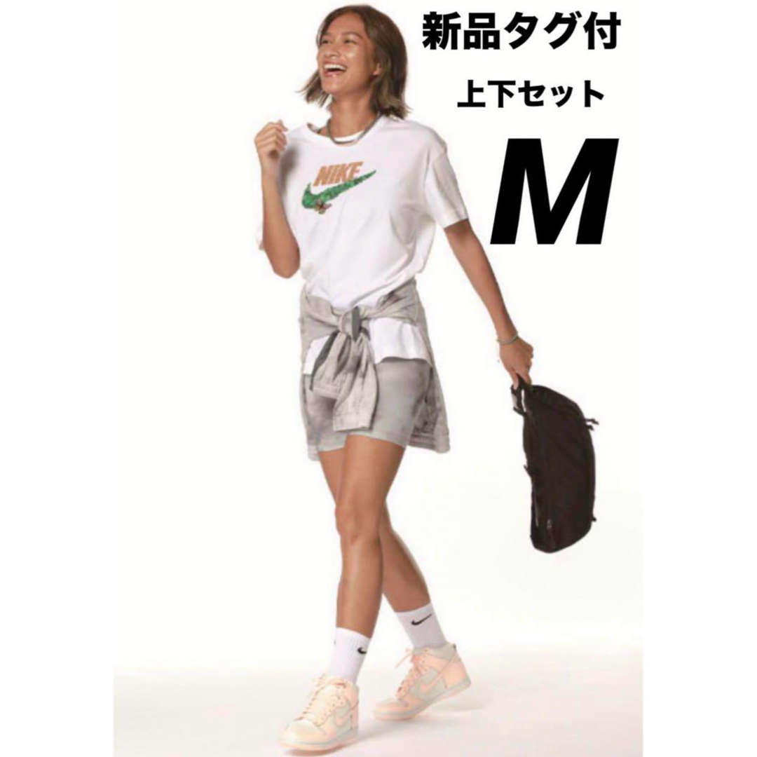 NIKE(ナイキ)の☆新品タグ付☆ ナイキ NIKE Tシャツ スパッツ　上下セット Mサイズ レディースのトップス(Tシャツ(半袖/袖なし))の商品写真