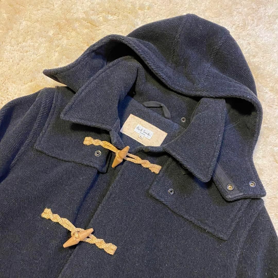 良品】PaulSmith LONDON ダッフルコート チャコールグレー L 良品】PaulSmith LONDON ダッフルコート チャコールグレー L