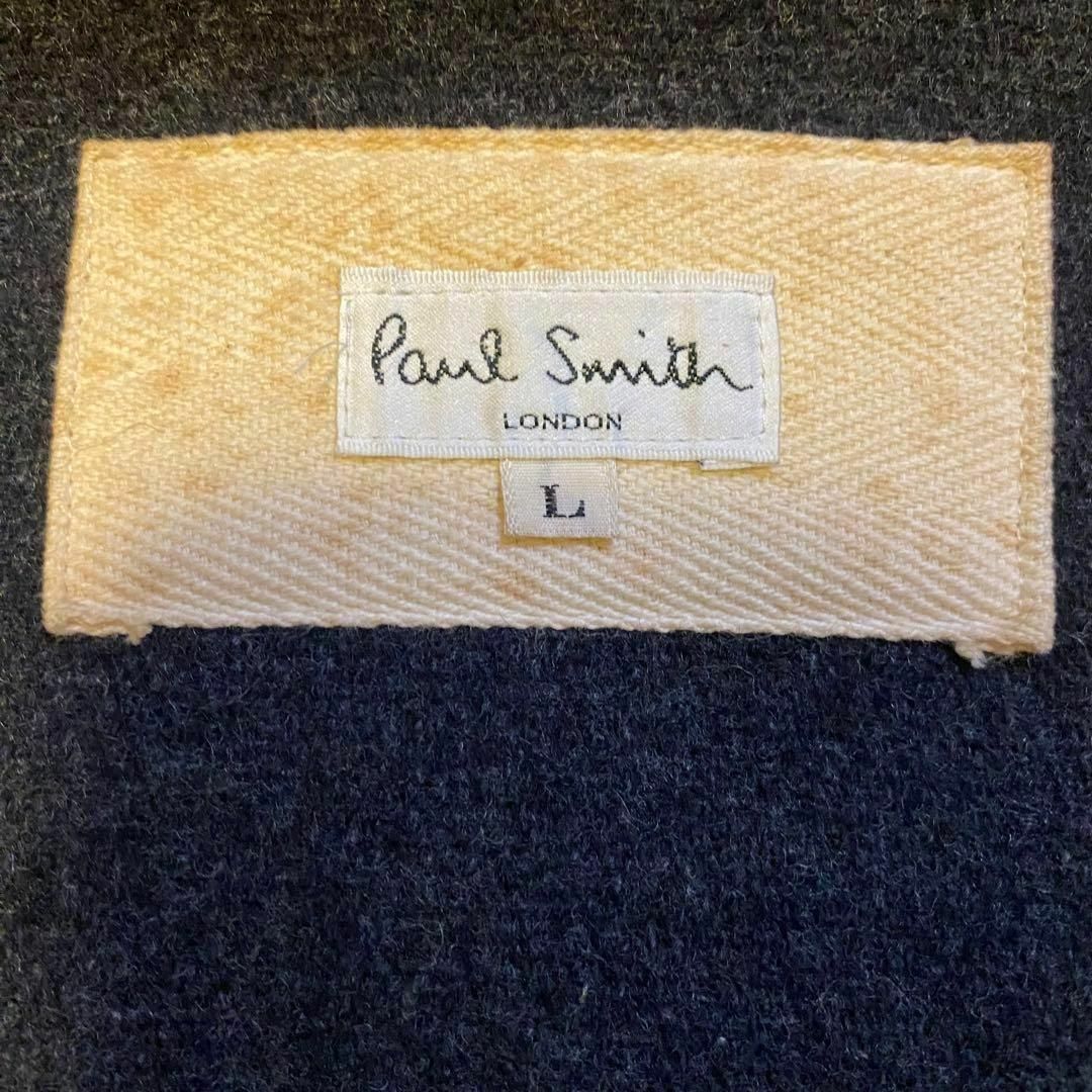 Paul Smith(ポールスミス)の【良品】PaulSmith LONDON ダッフルコート チャコールグレー L メンズのジャケット/アウター(トレンチコート)の商品写真