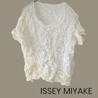 ISSEY MIYAKE - イッセイミヤケ 日本製 カットソー サイズM シワ加工