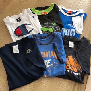 アディダス(adidas)のadidas PUMA NIKE 160㎝　男児Tシャツ　6枚(Tシャツ/カットソー)