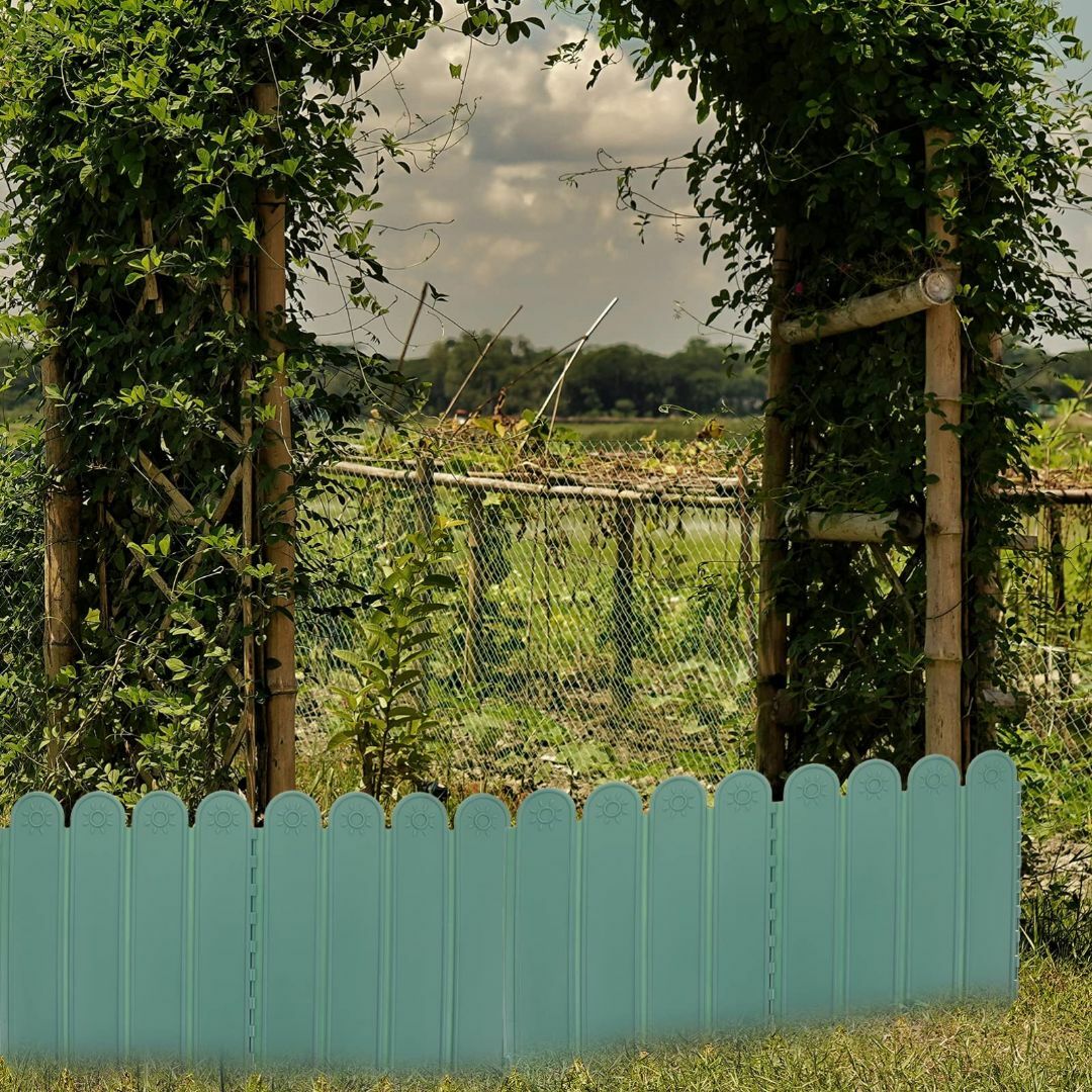 【色:Green】OUNONA フェンス 柵 塀 ガーデンフェンス ガーデンエッ その他のその他(その他)の商品写真