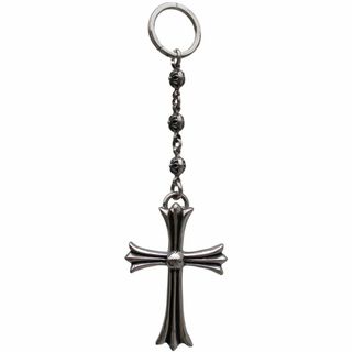 クロムハーツ(Chrome Hearts)のクロムハーツ　ラージクロス　クロスボール　リンクチェーン キーリング【中古】(キーホルダー)