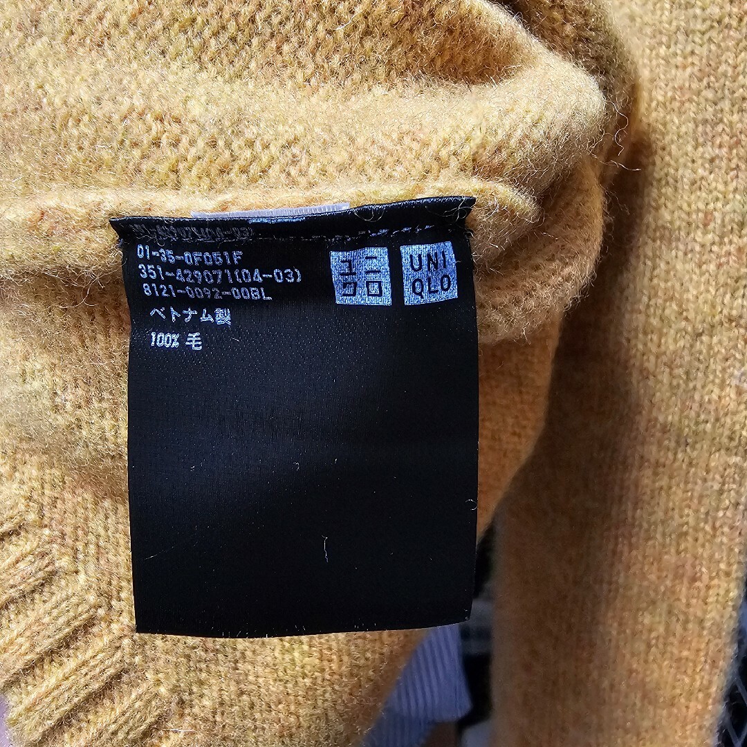 UNIQLO(ユニクロ)のユニクロ 毛100 セーター ニット 美品 レディースのトップス(ニット/セーター)の商品写真