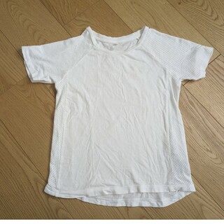 ムジルシリョウヒン(MUJI (無印良品))の無印良品　130 キッズ半袖Tシャツ　白(Tシャツ/カットソー)