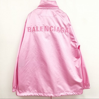 バレンシアガ(Balenciaga)の美品 20SS ナイロンジャケット アウター ブルゾン フード収納 34 ピンク(ナイロンジャケット)
