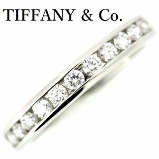 ティファニー(Tiffany & Co.)のティファニー ハーフサークル ダイヤモンド リング 11P 10号 3.2mm Pt950(リング(指輪))