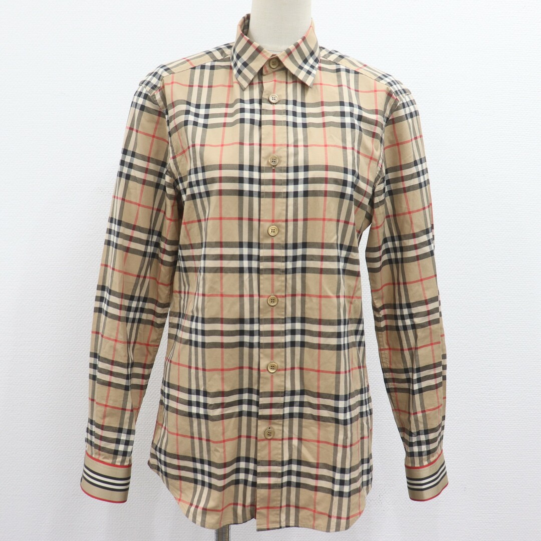 BURBERRY(バーバリー)のITIE6UVQTPXM バーバリー ノバチェック 長袖 シャツ トップス 8027778 20AW メンズ ブラウン 茶 コットン サイズXS メンズのトップス(シャツ)の商品写真